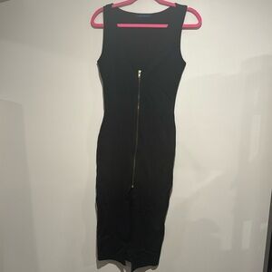 ZIP FRONT Bodycon Dress